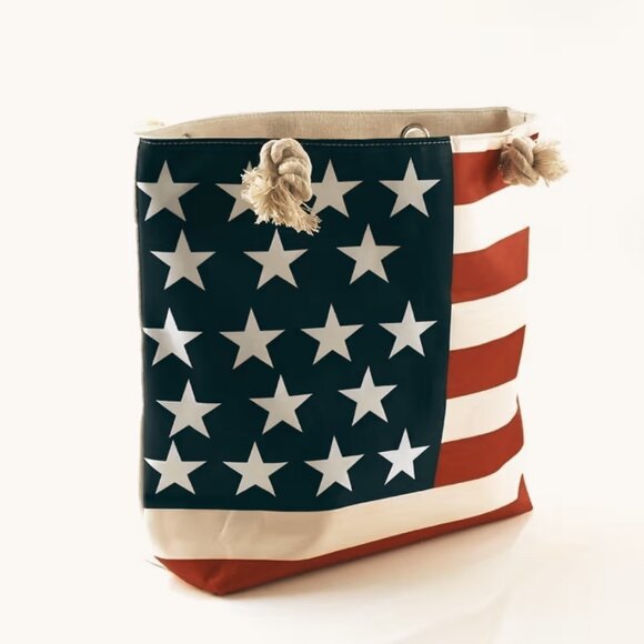 America Flag Everyday Bag Lightweight Tote Beach Bag Independence Day *LAST ONE* - Picture 2 of 8